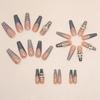 Long Ballet Love Crown Shining Diamond Nail Art European and American ins Style Fashion Wear Nail Art Finished Nail Art