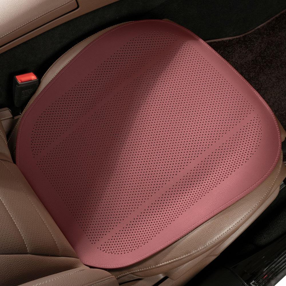PU Leather Car Seat Cushion Breathable Ventilated Seat Cushion Universal Cool Cushion  Four-Season