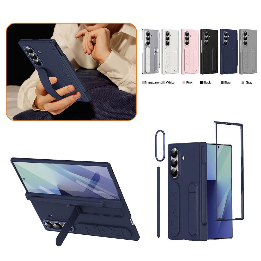 Multifunctional Kicktand Wrist Strap Folding Case For Samsung Z Fold 7 Fold SE Special Edition Galaxy Z Fold 6 5 4 Cover