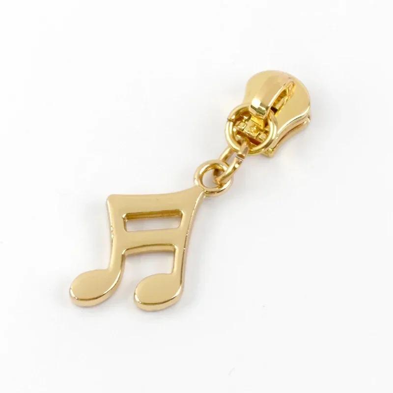 5/10/20Pcs Meetee 5# Zipper Slider for Metal Zips Handbag Purse Zippers Puller Head Jacket Replace Zip Closure Repair Accessory