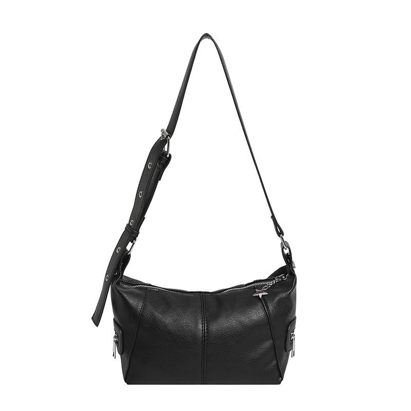 

Trendy Small Bag, Early Spring New Item, Niche Soft Surface, Retro Single Shoulder Crossbody Bag, Commuting Dumpling Bag чёрный