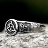 2023 Witch Knot Stainless Steel Ring Wiccan Cross Celtics Knot Women Rings Witchcraft Good Luck Protection Amulet JEWELRY