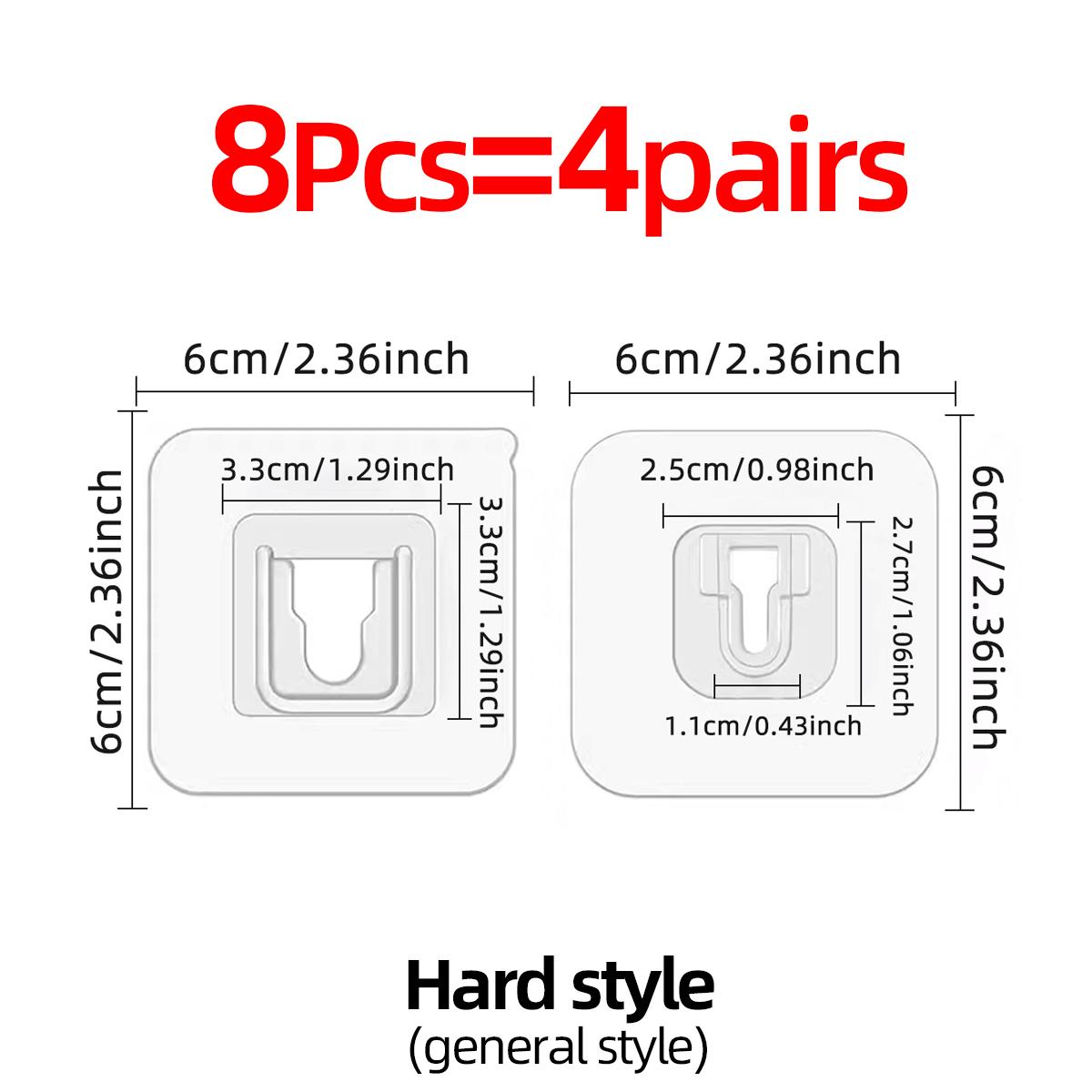 

Double-sided sticky wall hook can be attached curved small objects storage wall hanging household self-adhesive hook universal