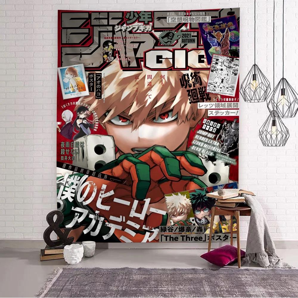 VIKAMA 2026 New Arrival My Hero Academia Tapestry  Cute Anime Wall Hanging  Perfect Decor for Living Room Bedroom Dorm