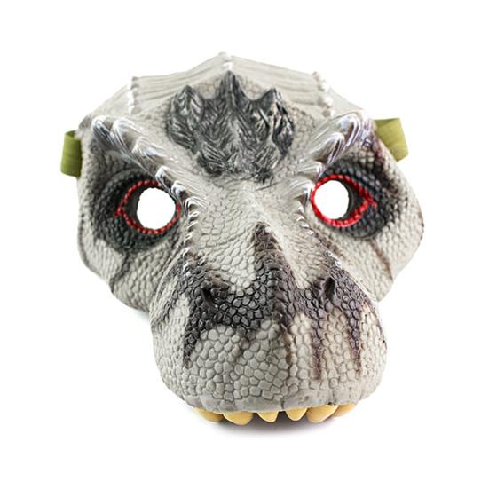 Scary Rex Triceratops Dinosaur Latex Face Mask Halloween Cosplay Party Supples