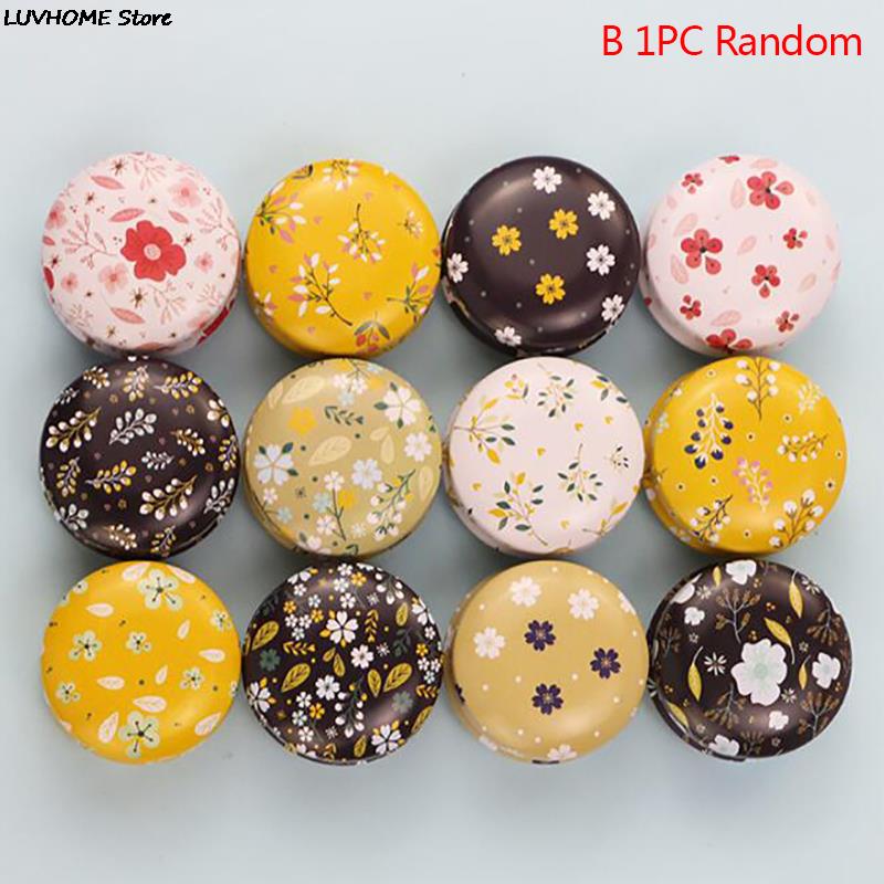 Retro Luxury Candle Jars Holder Storage Case Empty Tin Box Round Container with Lid Small Diy Candle Making Wedding Sweet Gifts