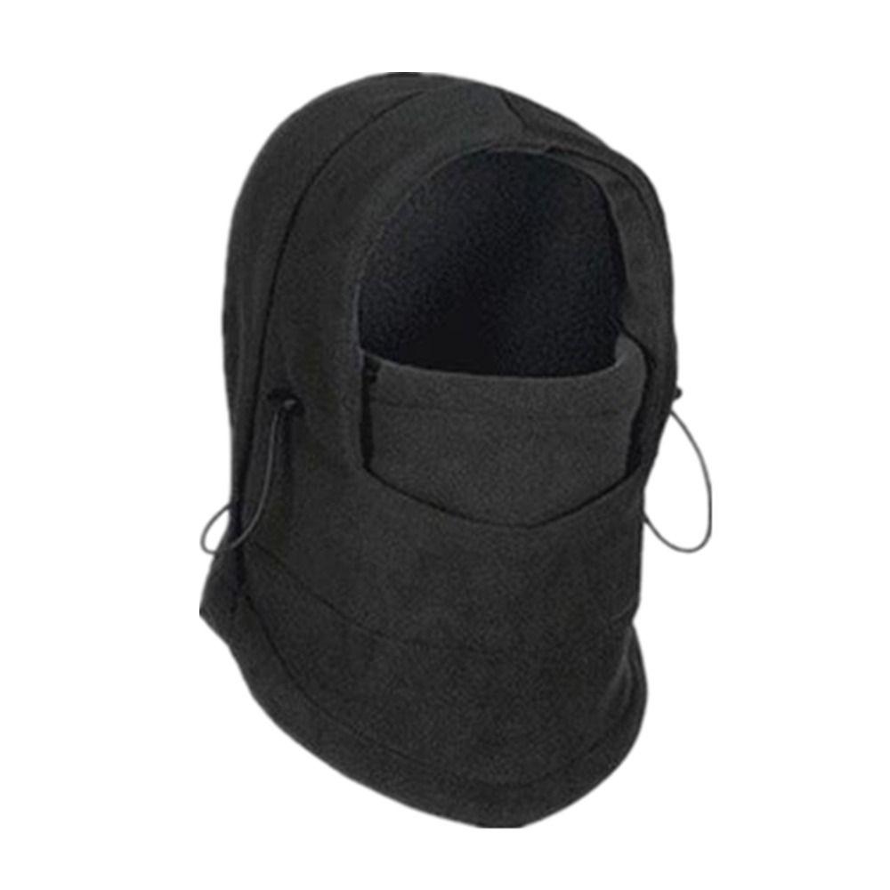 Protection Skullies Scarf Fleece Mask Outdoor Beanies Hat Women Winter Cap Pullover Cap Hooded Hat