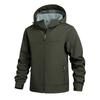 Men's Solid Color Outdoor Mountaineering Waterproof Windproof Fleece Jacket Outdoor Jacket