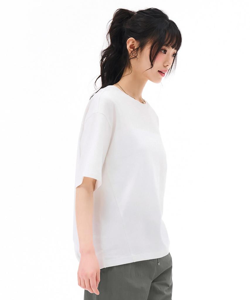 CHASECULT Women'S Loose Fit Short Sleeve T-Shirt - Ivory