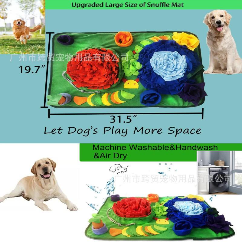Interactive Snuffle Mat Dogs Cats - Eco-Friendly Fleece Training Toy With Non-Slip Base