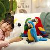 Macaws Plush Toy With Short Pile Fabric For Kids Educational Playroom Decor