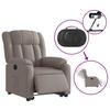 Vidaxl Lift and Tilt Recliner, Electric, Taupe Color, Fabric