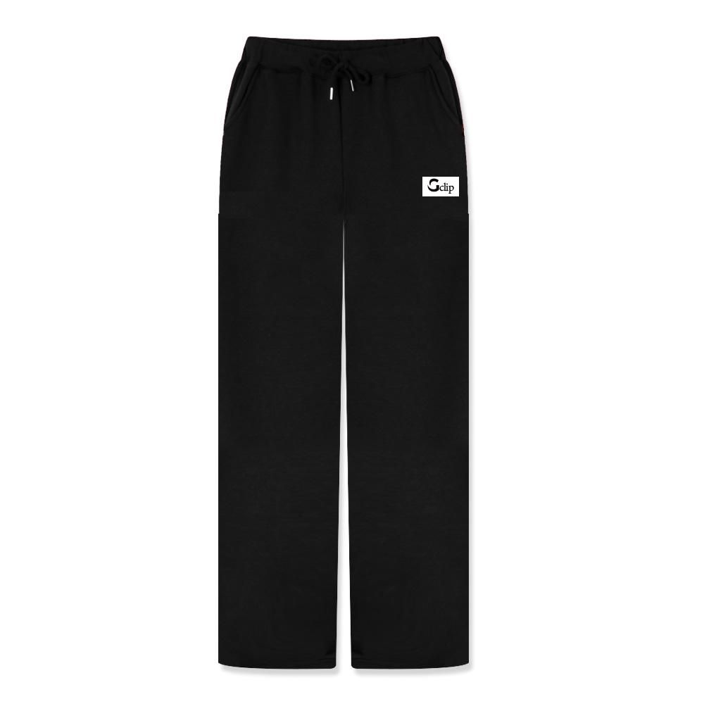 Jikeulib Square Label White Wide Training Pants