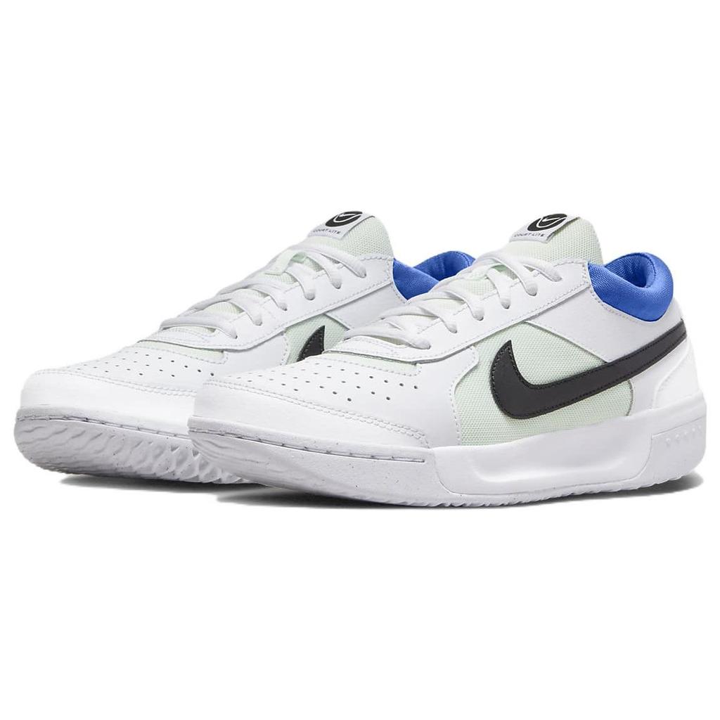 NikeCourt Zoom Lite 3 White Blue Green Women Sneakers Barely-Green Medium-Blue Black DH1042-103