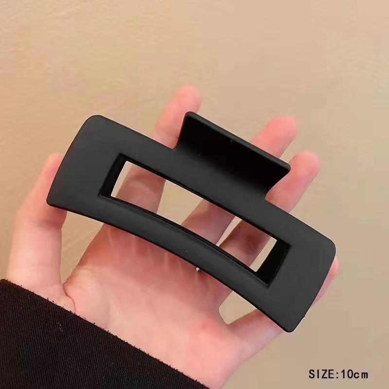Black Series Big Hair Clip for Women Simplicity Ponytail Clip Women Shark Clip Girl Hair Clamp