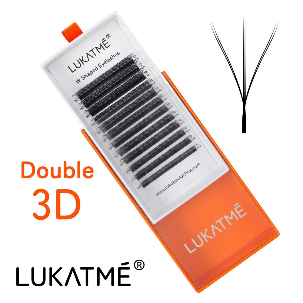 LUKATME W 3D 4D 5D 6D 7D Eyelash Extension Premade Fans YY Lashes for Beginner Practice Easy Apply Fluffy U Shape False Eyelash