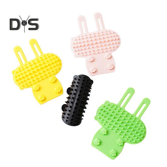 2/4 Stück Katzen-Selbstpflegebürste aus Silikon, verstellbare Tischbein-Eckenbürste für Katzengesicht, Juckreiz- und Kratzbürste, Massagekamm für Hauskatzen