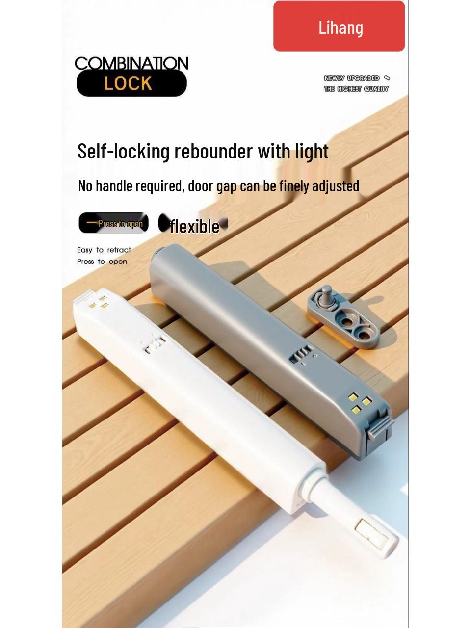 

LED Strip Light Reflector - Furniture Hardware Gray with Battery