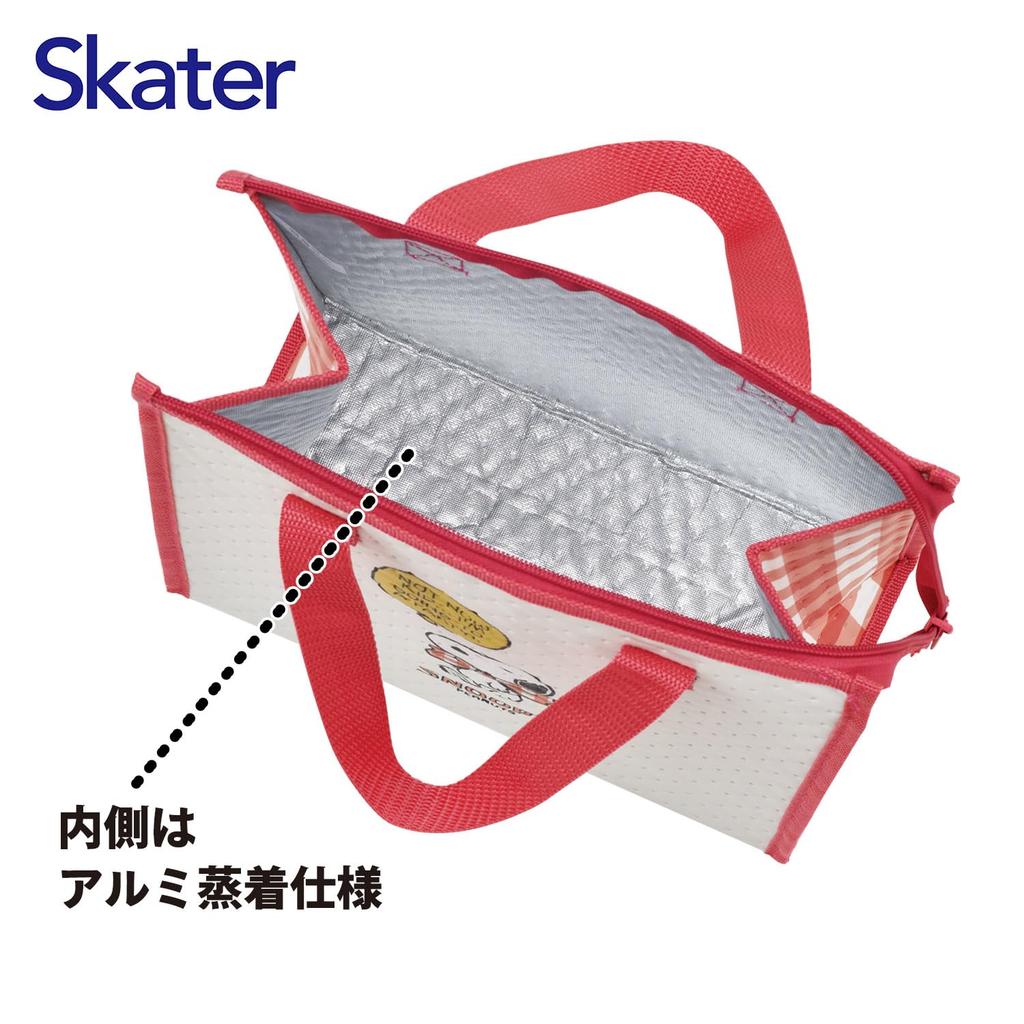 Skater Lunch x Snoopy Bag, Non-Woven Fabric, Insulated, 26.5 27cm, Ribbon, FBC1-A