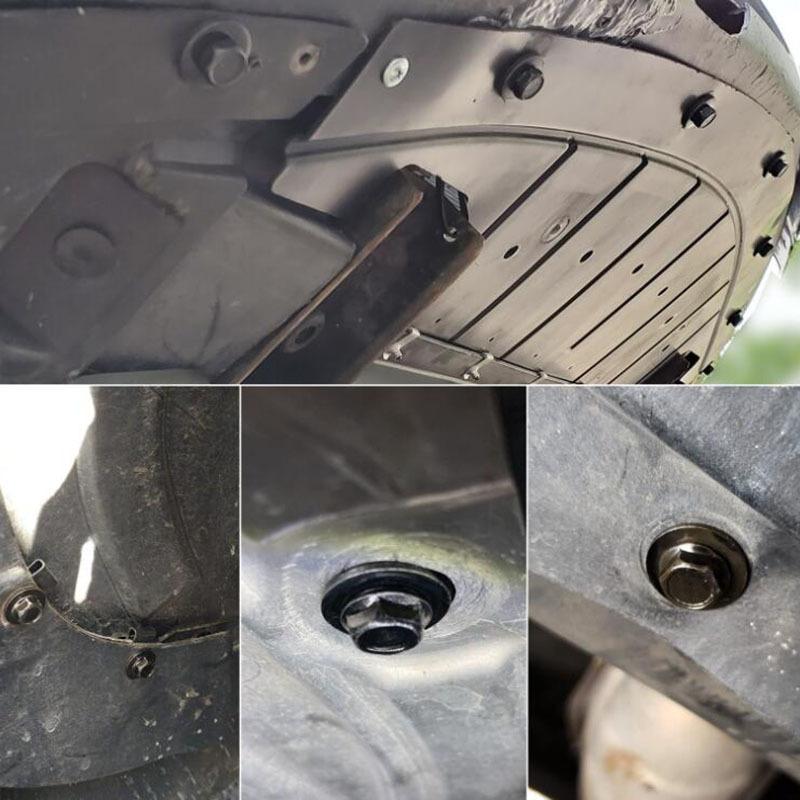 5 sad Šrouby karoserie U-matice Svorka M6 Kryt podvozku kapoty motoru Ochranné šrouby Kovové šrouby 10ks Kovové šrouby a 10ks Matice Podložka Svorka