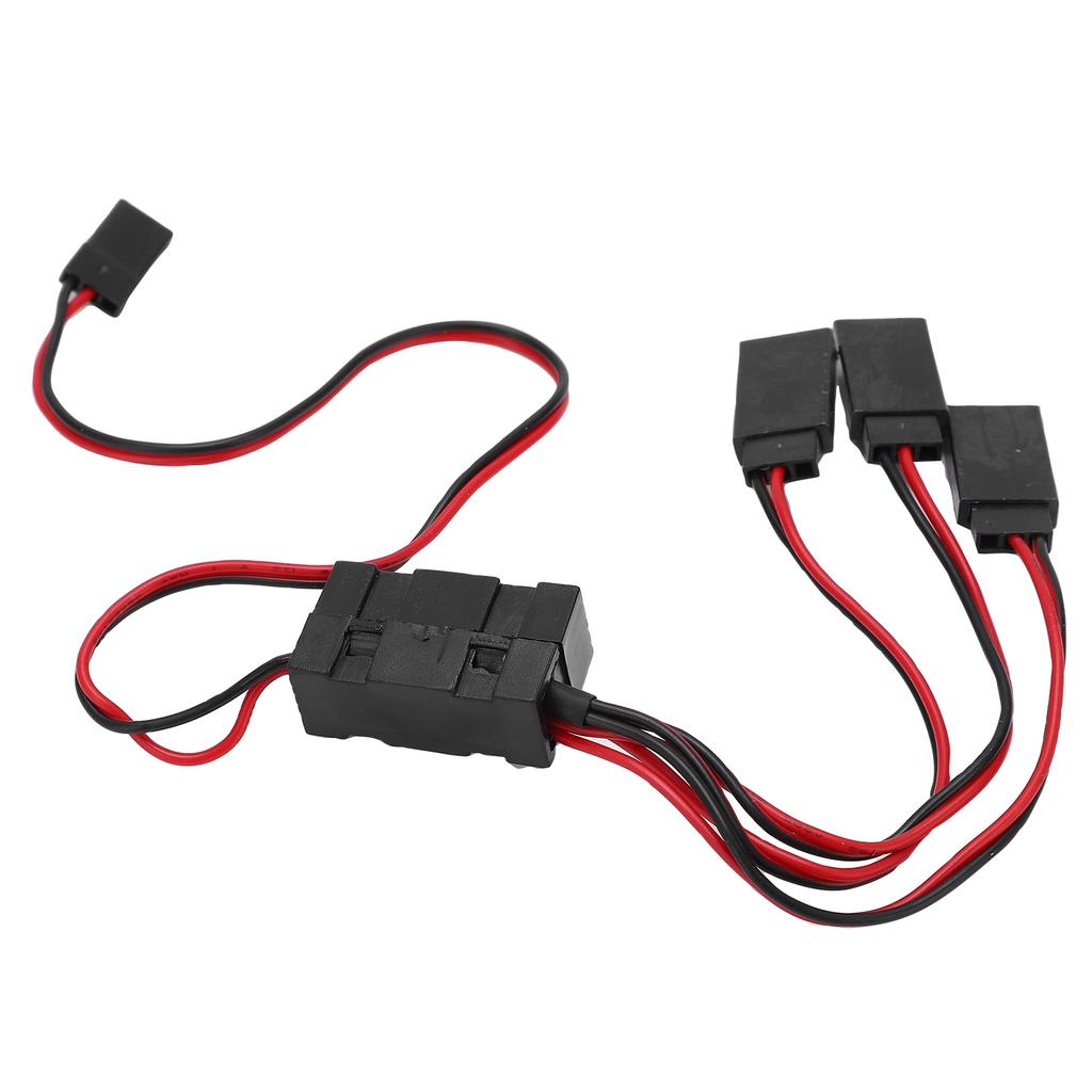 JR To JST Y Splitter Harness Parallel Wire 1 for 3 Y Cable with Switch for Remote Control Cars