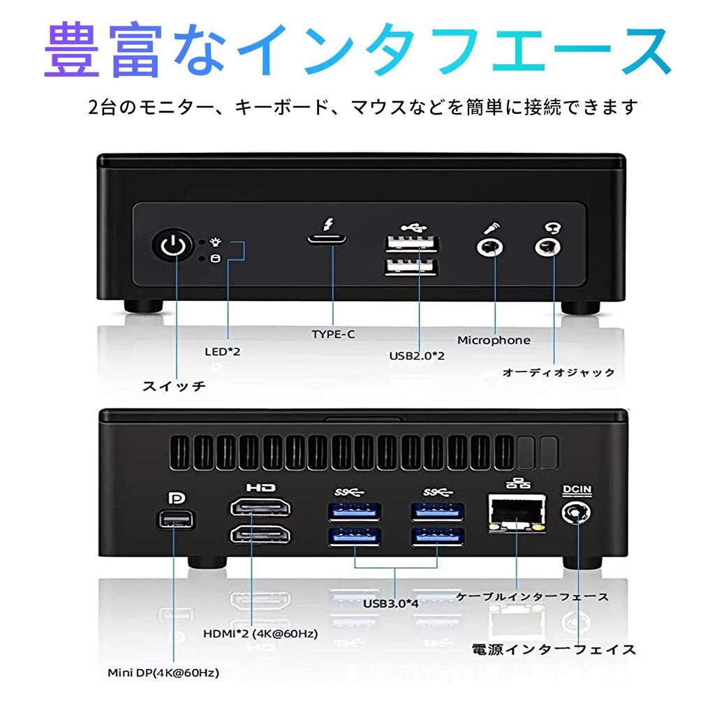 Windows 11 compatible mini PC desktop computer with 11th Gen Core 16GB DDR4 256GB Intel Xe Graphics up to DP HDMI USB LAN RJ45 USB and i7-1165G7
