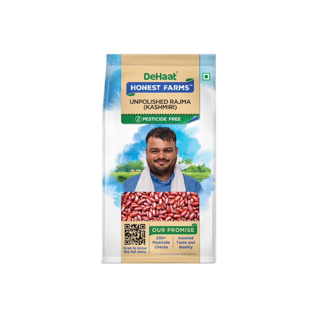 

DeHaat Honest Farms Pesticide Free Unpolished Rajma (Kashmiri) 1 KG