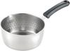 Yoshikawa Yukihira Pot 15cm Made In Japan IH Compatible Ajiichi Stainless Steel Yukihira Pot SJ3411