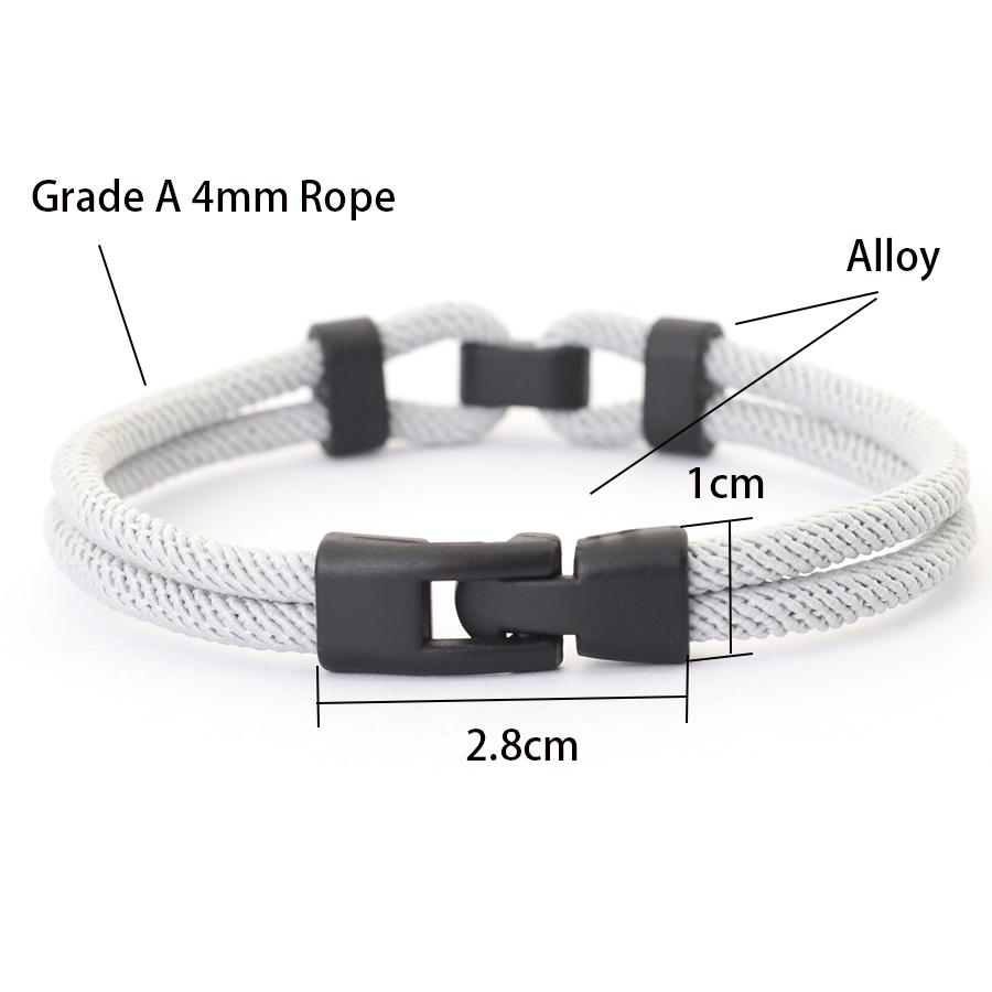 Stylish Knot Bracelet For Men Grade A 4mm Round Milan Rope Braslet Bangle For Hombre 6 Colors Wrap Braclet Perfect Gift For Him