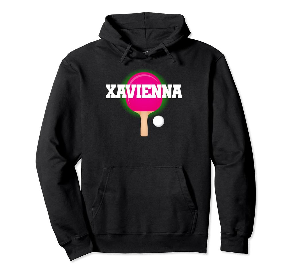 Xavienna Name Girl Table Tennis Ping Pong Game Racket Sports Hoodie