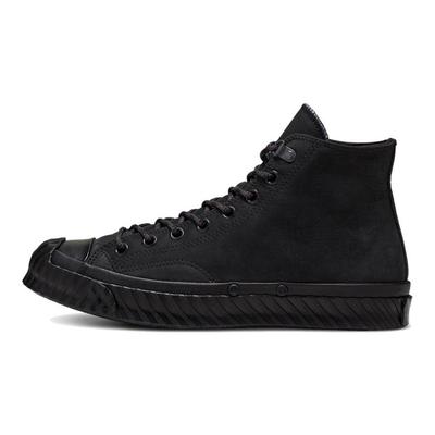 Chuck 70 1970s HI Fleece Comfortable and Versatile High Top Canvas Unisex Black Warrior