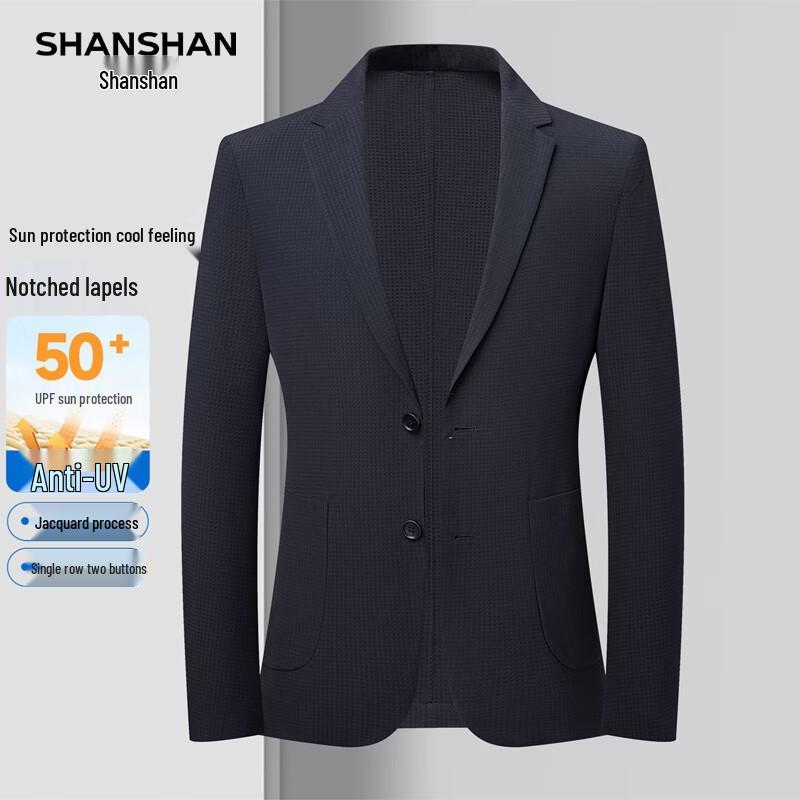 SHANSHAN Men s Business Casual Lightweight Blazer L