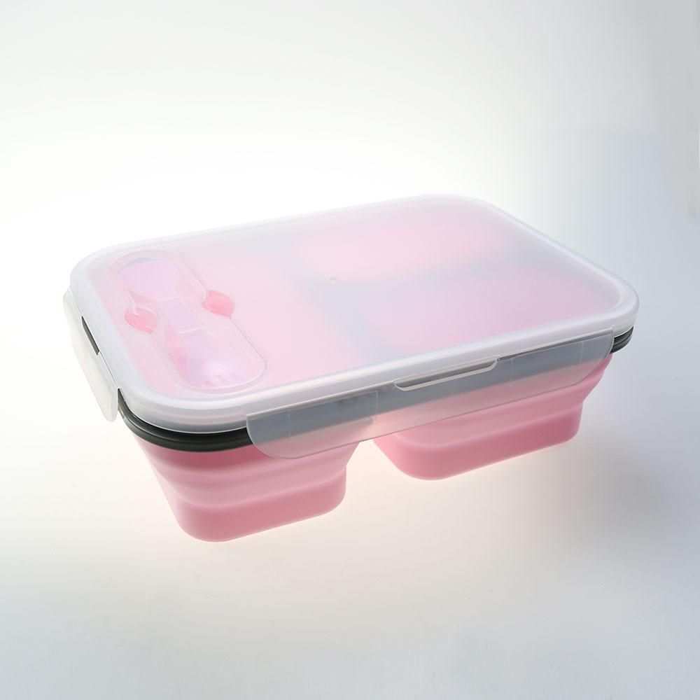 Silicone World 1300ML Silicone Collapsible Portable Lunch Box Large Capacity Bowl Lunch Bento Box Folding Lunchbox Eco-Friendly
