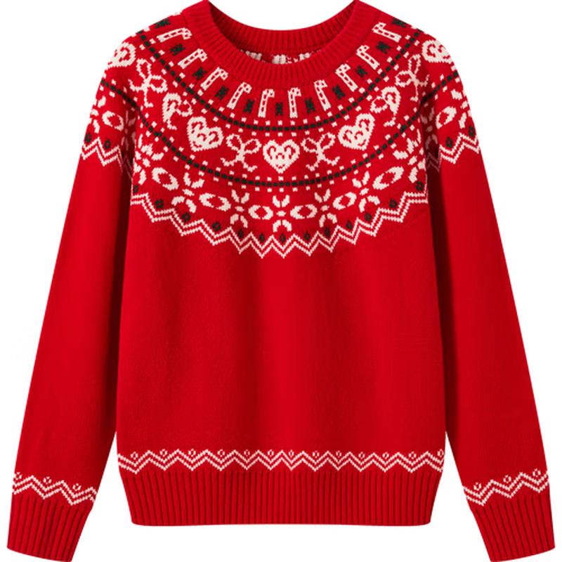 YEEHOO Girls  100% Wool Pullover Sweater XL