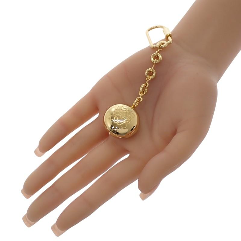 LOEWE  C621232XFR key ring gold metal Women