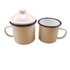 OLOEY Retro Enamel Mug with Lid