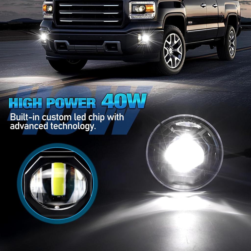 Led Fog Light For Chevy Avalanche 2007-2013,Suburban 2500 07-13,Suburban 1500 07-14,Tahoe 07-14,Silverado 2500 15-18,Silverado 3500 15-17,Camaro