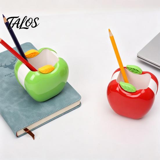 Fruit Shape Pen Holder, Large Capacity Desktop Pencil Organizer, Decorative Stationery Container Box for Home, Office, Classroom