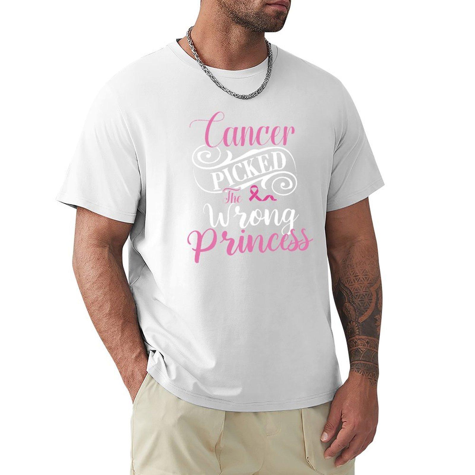 Cancer Picked The Wrong Princess Prevention Tshirt Breathable Travel Tshirt S