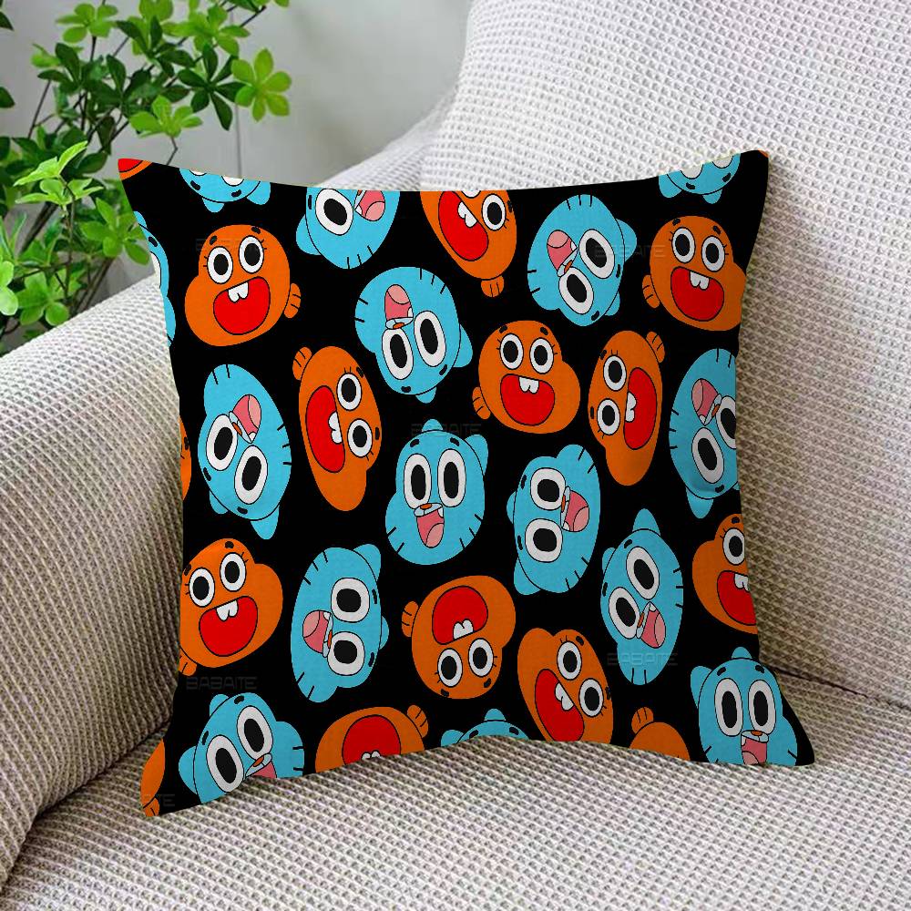 

Game The A-Amazing World Of G-Gumball Maple Design Cushion Cover Happy Autumn Harvest Decor Holiday Decorati Pillow Cover 12x12Inch