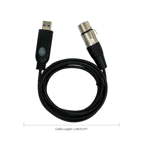 DSD TECH SH-AU20A USB to XLR Cable for Shure and Other Dynamic Microphones (5.9 Feet)