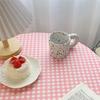 120x120cm Plaid Tablecloth Dust-proof Writing Desk Mat Simple Decor Ins Table Cloth  Household