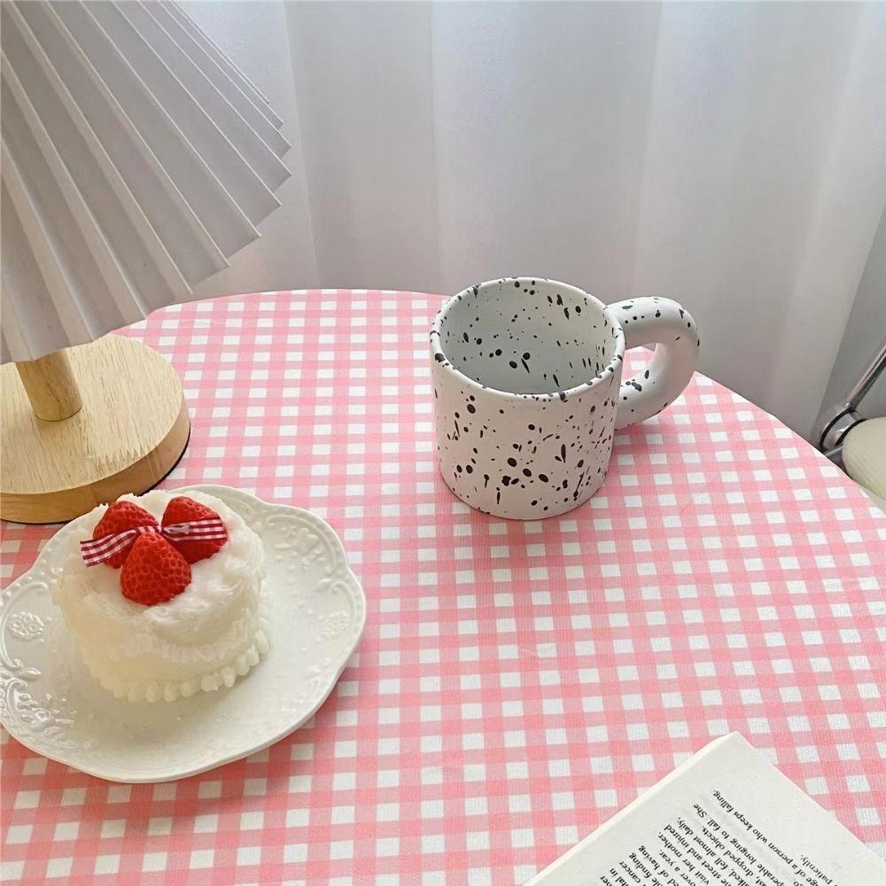 120x120cm Plaid Tablecloth Dust-proof Writing Desk Mat Simple Decor Ins Table Cloth  Household