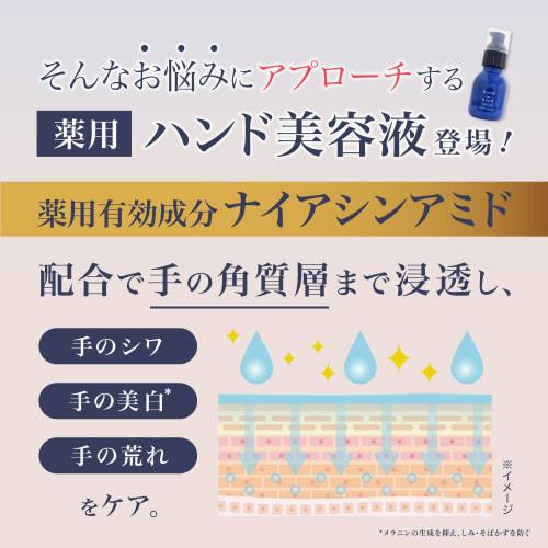 Hand In Hand Medicated Milky Serum [] Hand Serum, Niacinamide Hand Cream, Relaxing & White Floral Scent, Fuji Hand Care, Made In Japan, 50ml, Medicate