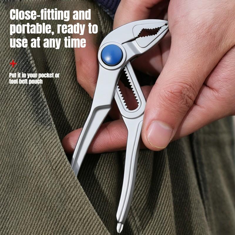 2026 New Mini Groove Joint Pliers Push Lock V Jaw Adjustable Multi Grip Hand Tool for Car Auto Repair Mechanic Workshop