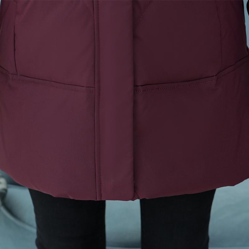 Middle Age Women's Down Coats Winter Vintage Parkas Plus Size Elegant Loose Thick Warm Puffer Jackets Woman Outerwears
