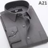 New Men's Solid Color Formal Long Sleeve Shirt for Business and Casual Wear