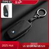 Heet 2025 Mode Volledig Flip Leer Auto Sleutelhoesje Sleutelhanger Sleutelbeschermer Voor BMW 7 Serie G07 G09 G70 G81 XM U06 M3 2023 X1 X7 iX i7 I2