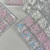 48/72Pcs Nail Satin Light Nail Charms Bowknot Jewelry Soft Carved Resin Bow Tie Nail Art Decoration Ribbon Bow  Diy