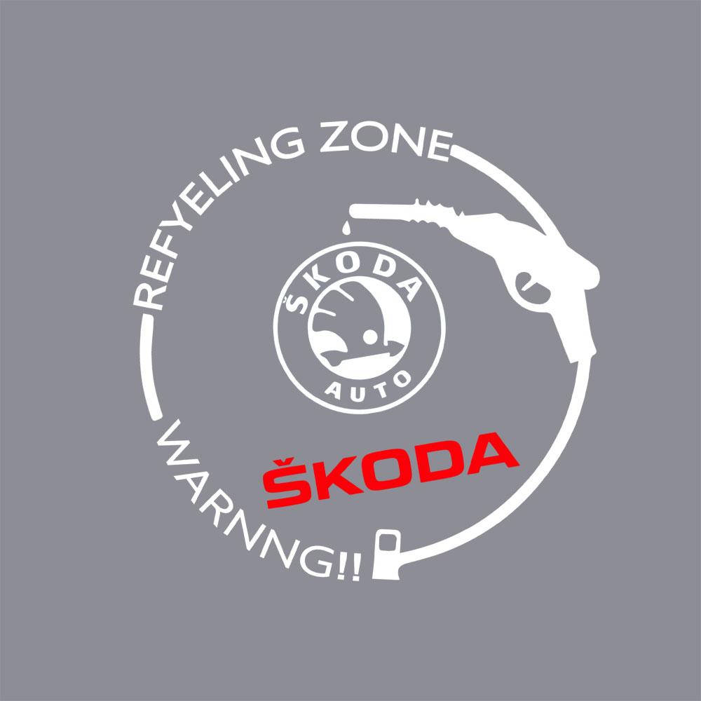 Car Styling PVC Logo Body Fuel Tank Cap Emblem Decoration Sticker For Skoda S Kodiaq Fabia Kamiq Karoq Octavia 3 A5 A7 VII Scala kyvc74